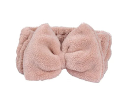 Cozy Coral Fleece Headband - Skincare & Makeup Routine Must Have!