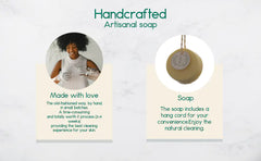 Handcrafted Natural Soap Bar - Vitamin E & Folic Acid, Olive, and Almond Oil