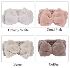 Cozy Coral Fleece Headband - Skincare & Makeup Routine Must Have!