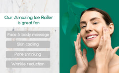 Body Massage Ice Roller - Shrink Pores, Reduce Puffiness, and Calm Skin